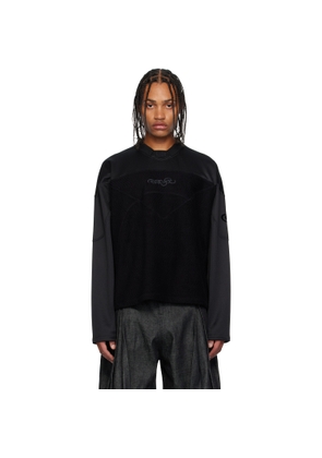 NAMESAKE Black Keith Long Sleeve Jersey Sweatshirt