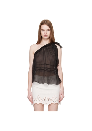 Isabel Marant Etoile Black Loeva Top