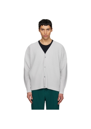 HOMME PLISSÉ ISSEY MIYAKE Gray Color Pleats 1 Cardigan