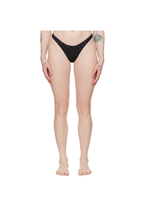 MISBHV Black Monogram Bikini Bottom