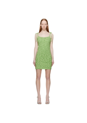 lesugiatelier Green String Slip Minidress