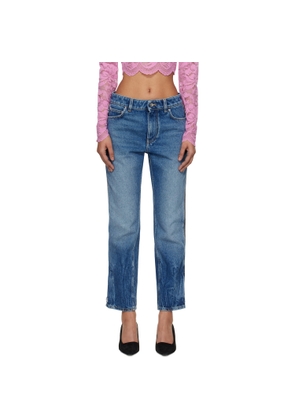 Rabanne Blue Zip Jeans