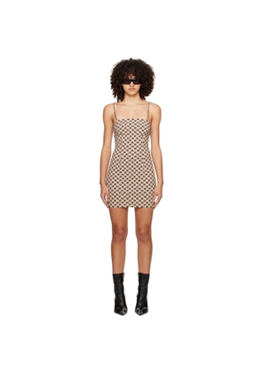 MISBHV Beige Monogram Minidress