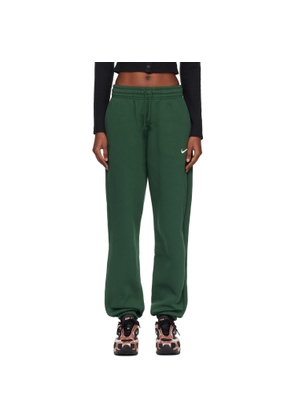 Nike Green Sportswear Phoenix High-Waisted Sweatpants