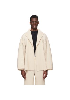 HOMME PLISSÉ ISSEY MIYAKE Beige Wear Or Wrap Jacket