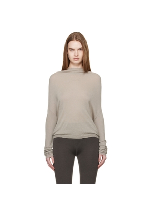 Rick Owens Off-White Temple Crater Knit Sweater