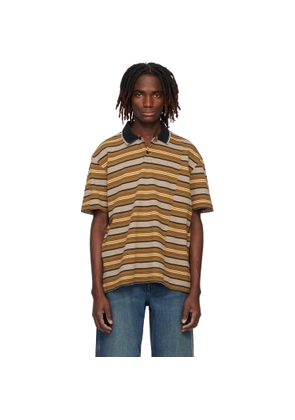 Isabel Marant Orange & Brown Safko Polo