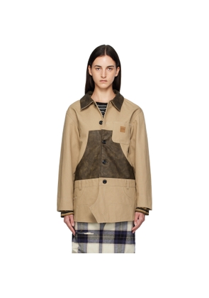 Andersson Bell Beige Carpenter Shorts Inserted Coat