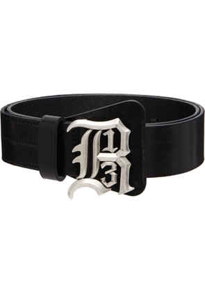 R13 Black Logo Buckle Belt