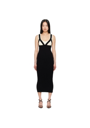 Jean Paul Gaultier White & Black 'The Madone' Maxi Dress