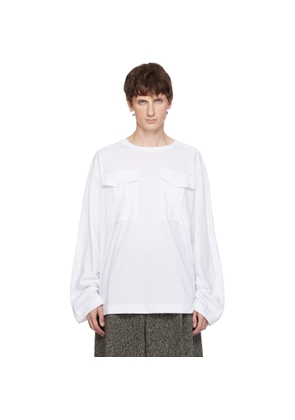 Dries Van Noten White Long Sleeve T-shirt