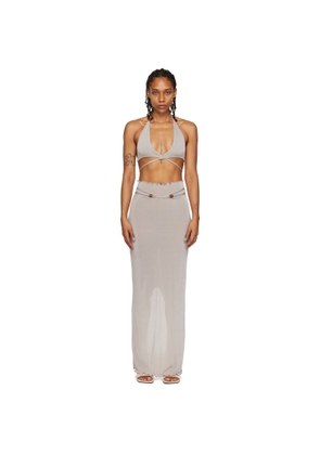 TYRELL SSENSE Exclusive Gray Camisole & Maxi Skirt Set