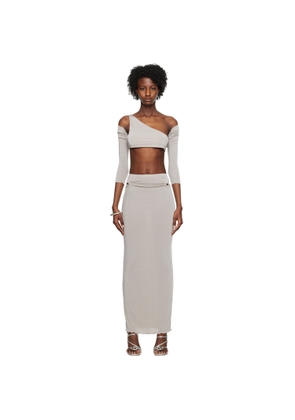 TYRELL SSENSE Exclusive Gray Camisole & Maxi Skirt Set