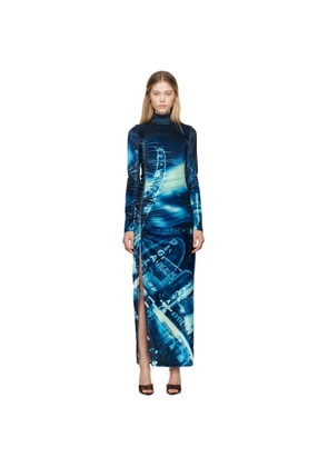 Jean Paul Gaultier Navy 'The Velvet Pigalle' Maxi Dress