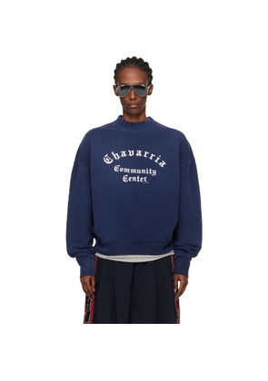 WILLY CHAVARRIA Navy 'Chavarria Community Center' Standard Sweatshirt