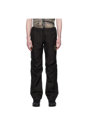 Olly Shinder Black Reverse Welded Trousers
