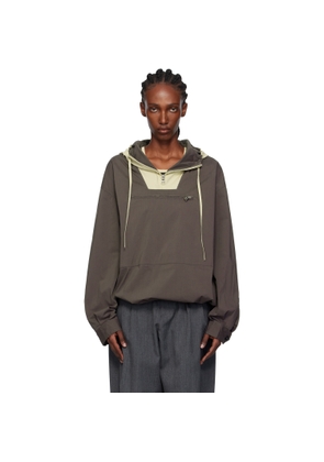 JW Anderson Gray Contrast Hood Anorak