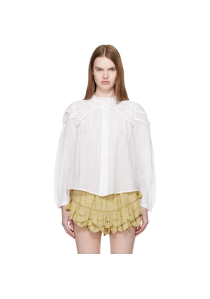 Isabel Marant Etoile White Christa Blouse