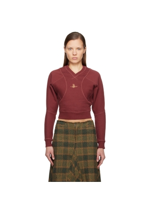 Vivienne Westwood Red Cropped Pourpoint Sweatshirt