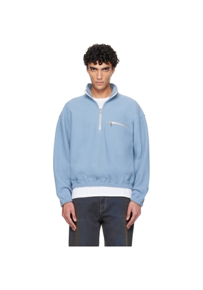 Rier Blue Fleece Sweater
