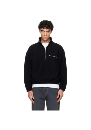 Rier Black Fleece Sweater