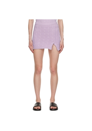 Filippa K Purple Braided Miniskirt