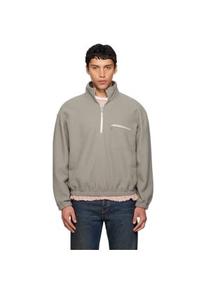 Rier Gray Polar Fleece Sweater