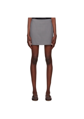 Nanushka Gray Briel Miniskirt