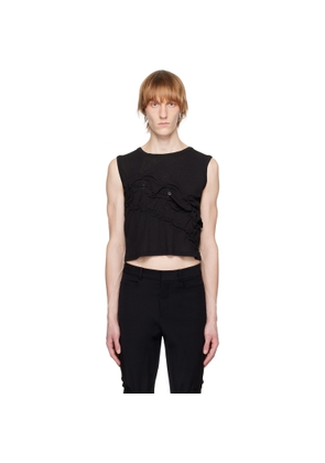 PONDER.ER Black Twisted Tank Top
