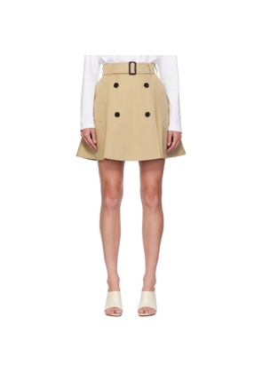 Burberry Beige Gabardine Trench Miniskirt