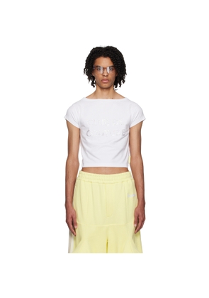 ANONYMOUS CLUB White Appliqué T-Shirt