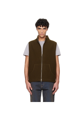 Rier Khaki Fleece Full Zip Vest