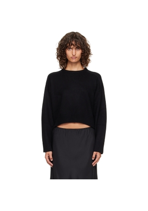Loulou de Saison Black Bruzzi LDS Boxy Cashmere Sweater
