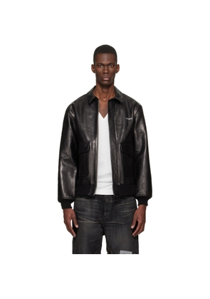 YOHJI YAMAMOTO Black Neighborhood Edition Leather Jacket