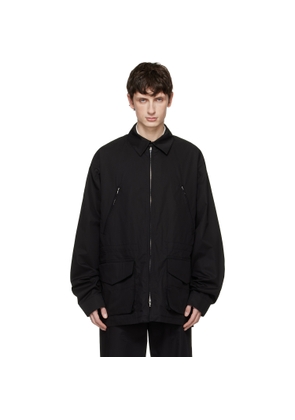 Rier Black Cotton Field Jacket