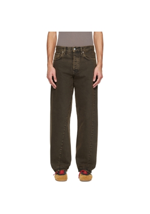 Sunflower Brown Wide Twist Jeans