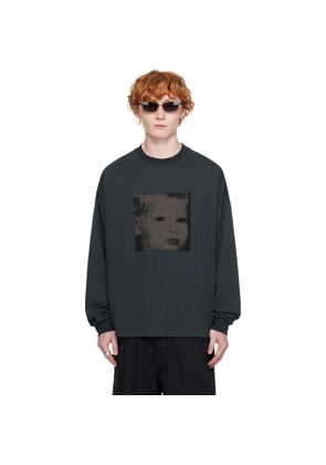 Still Kelly Black Boxy Long Sleeve T-shirt