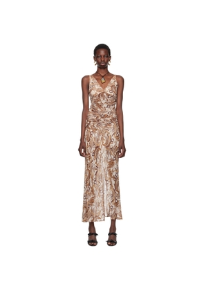 BEC + BRIDGE Beige & Brown Jocelyn Maxi Dress