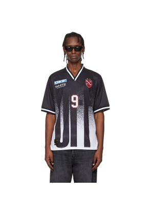 Off-White Black Big 'Off' Gradient Soccer Jersey