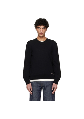 A.P.C. Black Cotton Sweater