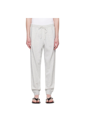 SKIMS Gray Fleece Lounge Tapered Sweatpants