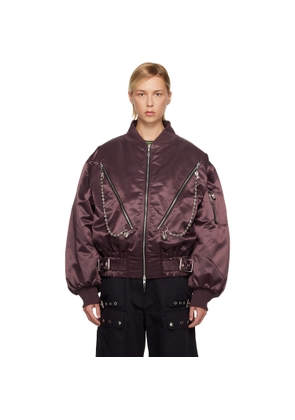 Chopova Lowena Brown Helter Bomber Jacket
