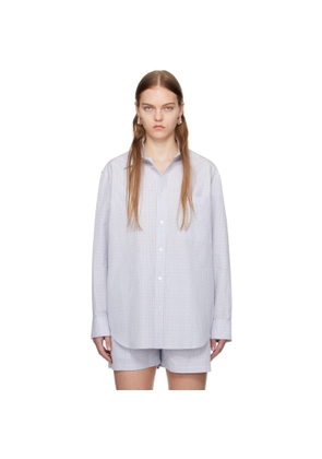 Bottega Veneta Blue Checked Shirt