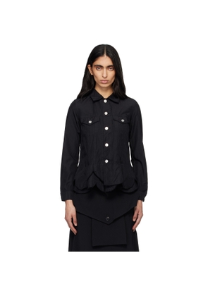 Comme des Garçons Comme des Garçons Black Polyester Twill Garment Dyed Jacket