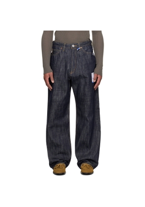 Maison MIHARA YASUHIRO Navy Selvage Baggy Jeans