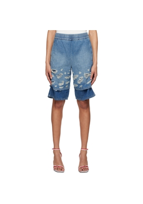 Diesel Blue D-Horty Shorts
