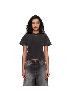 Ottolinger Black Pierced Fitted T-shirt