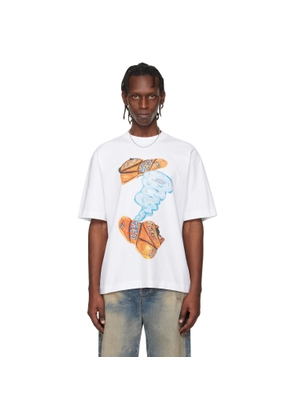 Off-White White Gregory Shimada Edition Diagonal Skate T-shirt