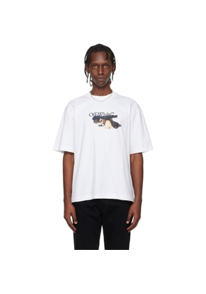 Off-White White Paint Arrow Skate Logo T-shirt