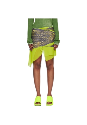 Diesel Green L-Chidima Miniskirt